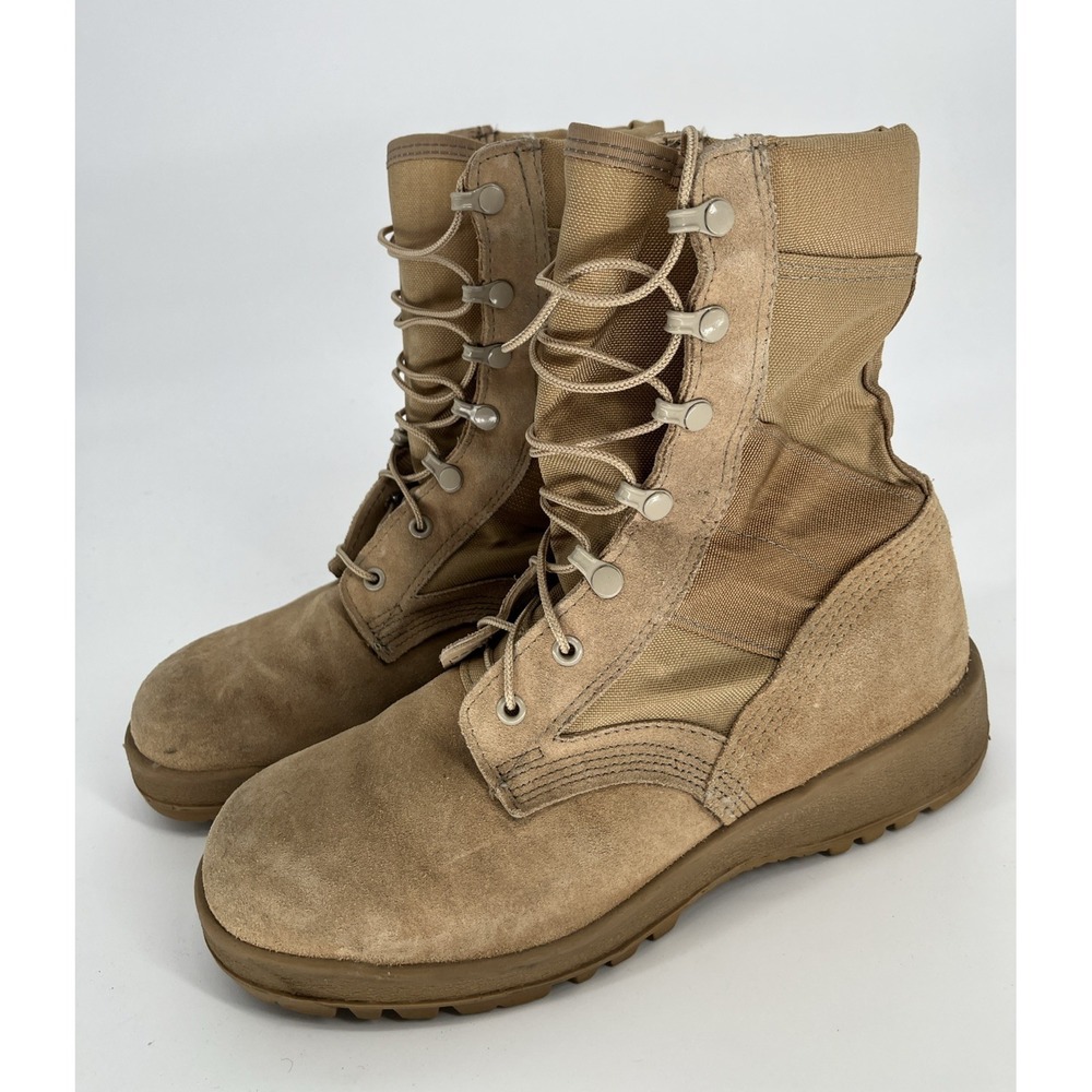 McRae‎ Military Boots 8.5W Men/10W Women Desert Tan Leather Vibram Flight Combat